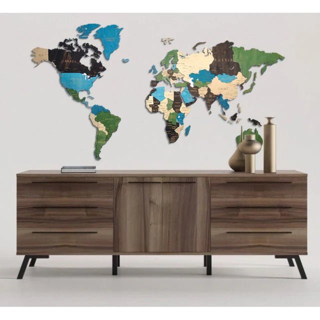 Wizardi Wooden World Maps: decoration for a cozy interior – Hobby