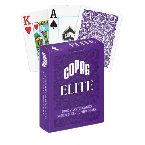 1546 Elite Poker size Jumbo index playing cards (purple) Copag - Hobby.lt 🇬🇧