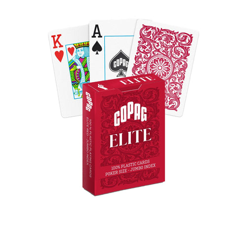 1546 Elite Poker size Jumbo index playing cards (red) Copag - Hobby.lt 🇬🇧