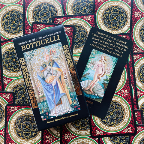 Golden Botticelli Tarot Cards Lo Scarabeo