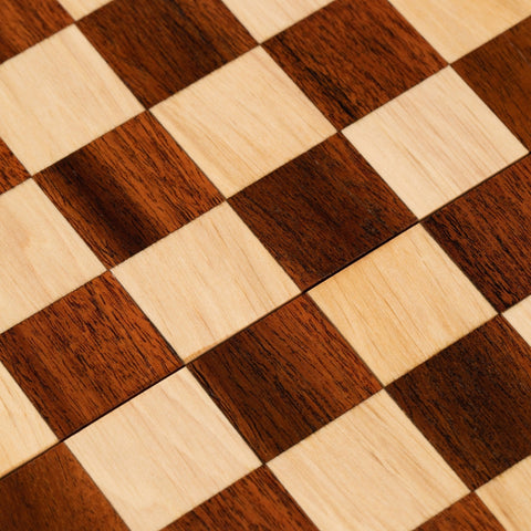 Magnetic Wooden Chess Set with Box & Checkers, 25cm Board, 5cm King Handmade in Italy