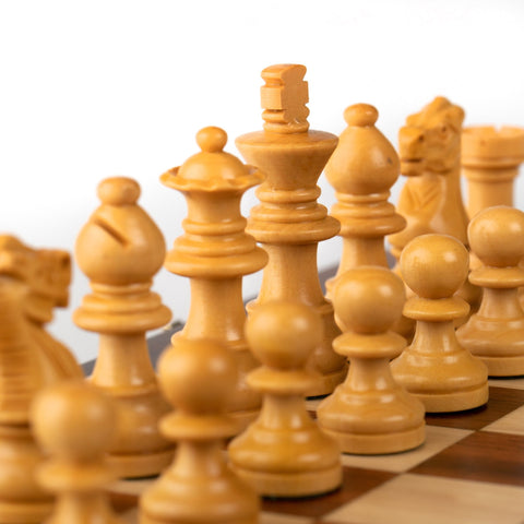 25X25CM LARGER MAGNETIC WOODEN FOLDING CHESS SET + CHECKER SET - Hobby.lt 🇬🇧