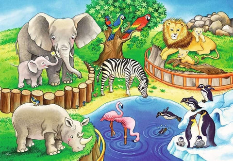 2x12 Animals at the Zoo - Hobby.lt 🇬🇧