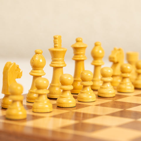 30X30CM CLASSIC MAGNETIC WOODEN FOLDING CHESS SET - Hobby.lt 🇬🇧