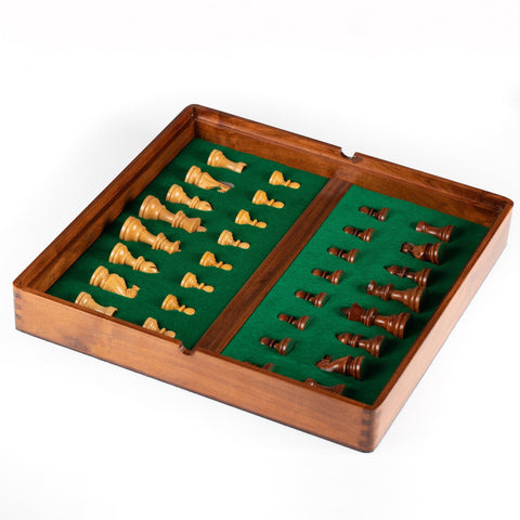 31x31cm Beautiful Magnetic Wooden Chess Set with Box Inside - Hobby.lt 🇬🇧