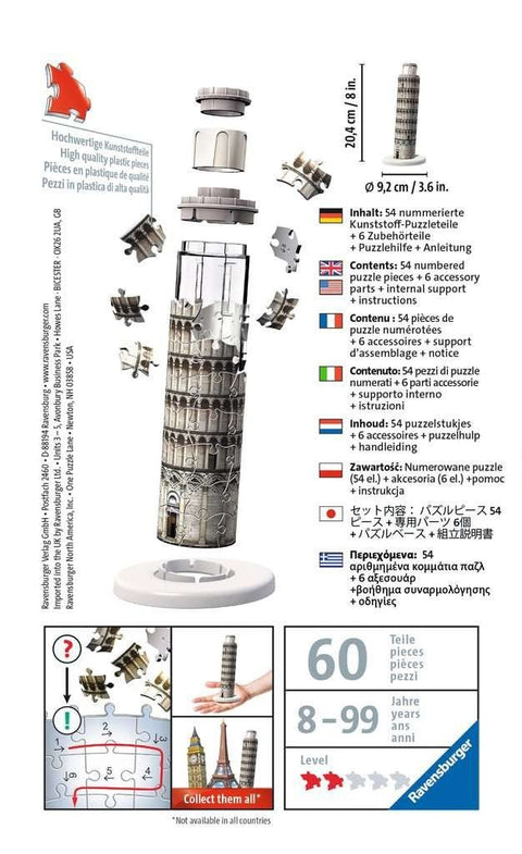 3D Puzzle Mini Building Pisa - Hobby.lt 🇬🇧
