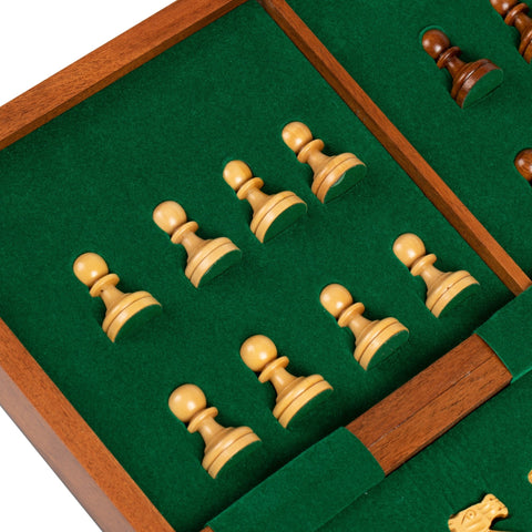 40x40CM MAGNETIC WOODEN FOLDING CHESS SET - Hobby.lt 🇬🇧