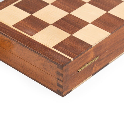 40x40CM MAGNETIC WOODEN FOLDING CHESS SET - Hobby.lt 🇬🇧