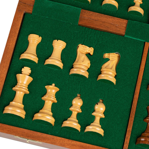 40x40CM MAGNETIC WOODEN FOLDING CHESS SET - Hobby.lt 🇬🇧