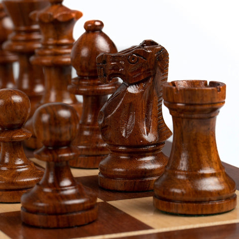 40x40CM MAGNETIC WOODEN FOLDING CHESS SET - Hobby.lt 🇬🇧