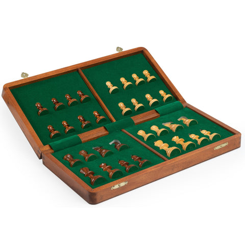 40x40CM MAGNETIC WOODEN FOLDING CHESS SET - Hobby.lt 🇬🇧