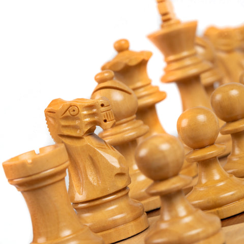 Magnetic Wooden Chess Set, Folding Board 40x40 cm, King 7.5 cm, Handmade Italy