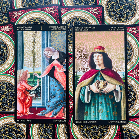 Golden Botticelli Tarot Cards Lo Scarabeo