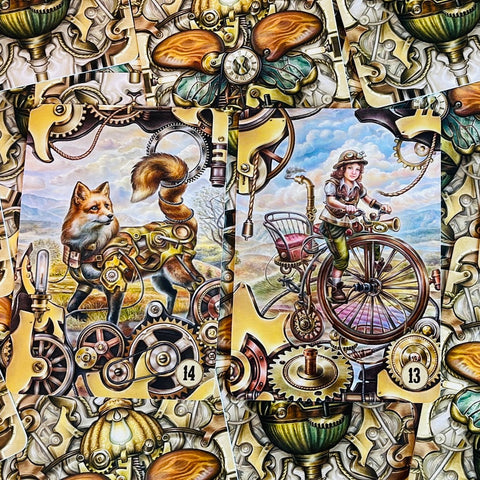 Steampunk Lenormand Oracle cards Lo Scarabeo