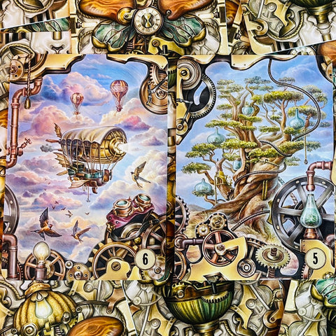 Steampunk Lenormand Oracle cards Lo Scarabeo