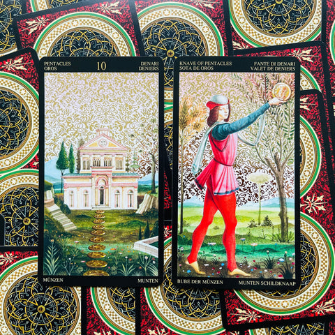 Golden Botticelli Tarot Cards Lo Scarabeo