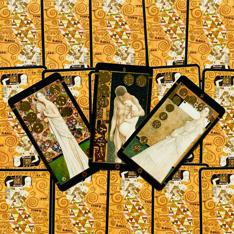 Klimt Tarot (Golden Mini Edition) Cards Lo Scarabeo