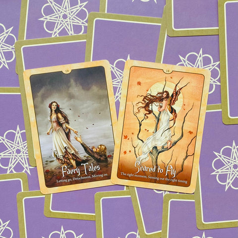Wild Wisdom of the Faery Oracle cards Blue Angel