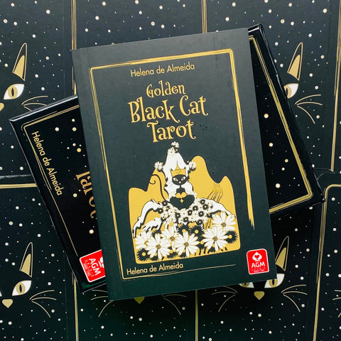 Golden Black Cat Tarot Cards