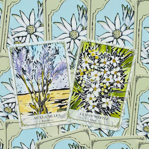 Australian Wildflower Reading cards Rockpool