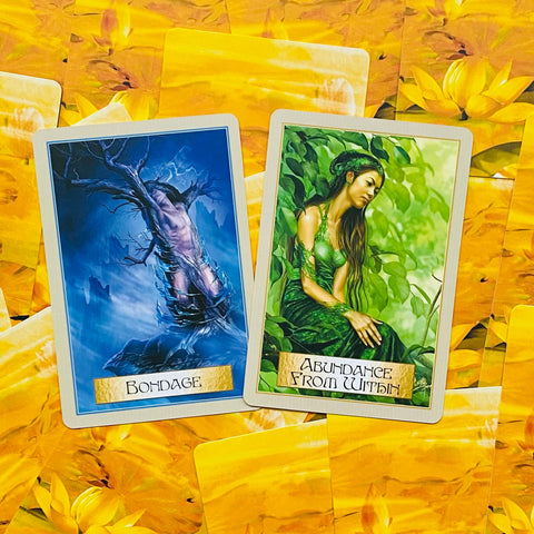 Wisdom of the Golden Path Oracle cards Blue Angel
