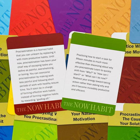 The Now Habit Motivation Cards Tarcher