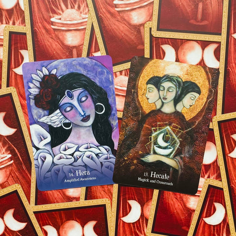 Sacred Mothers and Goddesses Oracle Cards Blue Angel