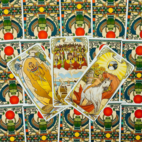 Egyptian Art Nouveau Tarot cards Lo Scarabeo