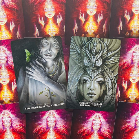Sacred Rebels Borderless Oracle cards Blue Angel