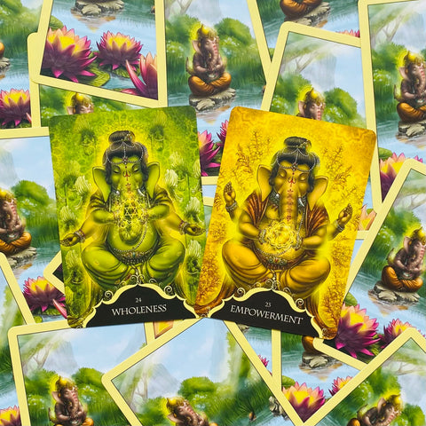 Whispers of Lord Ganesha Oracle Cards Blue Angel