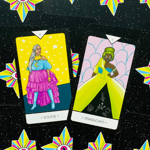 Rainbow Moon Tarot cards Rockpool