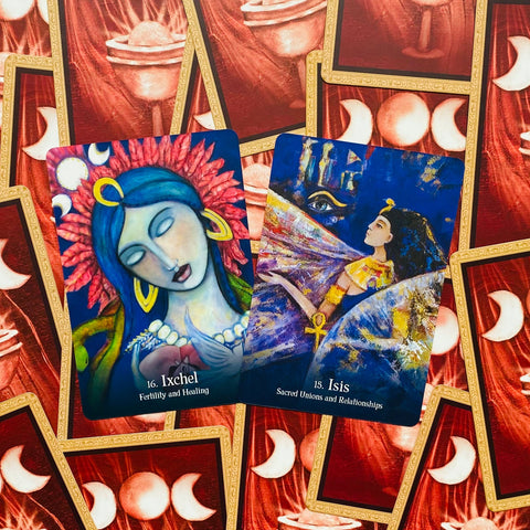 Sacred Mothers and Goddesses Oracle Cards Blue Angel