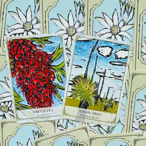 Australian Wildflower Reading cards Rockpool