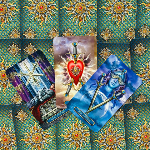 Gilded Tarot Royale cards Llewellyn