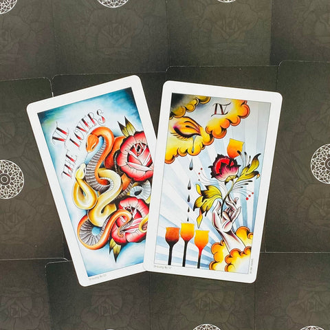 Eight Coins Tattoo Tarot cards US Games Systems