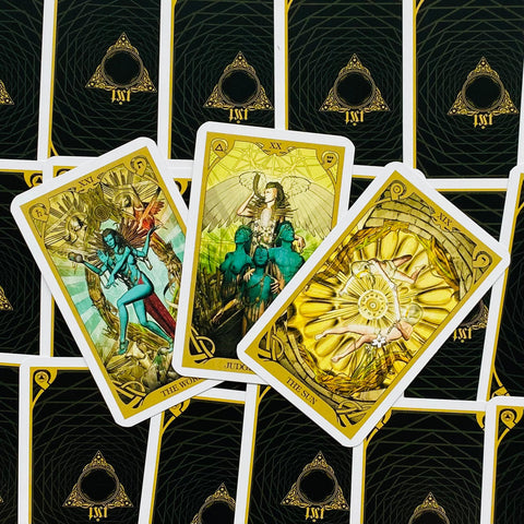 Night Sun Mini Tarot Cards Lo Scarabeo