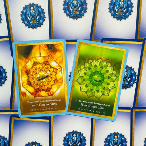 Crystal Mandala Oracle cards Blue Angel