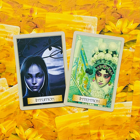 Wisdom of the Golden Path Oracle cards Blue Angel