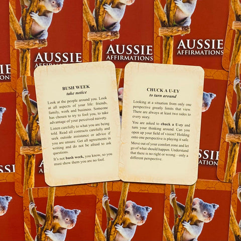 Aussie Affirmation Oracle cards Animal Dreaming