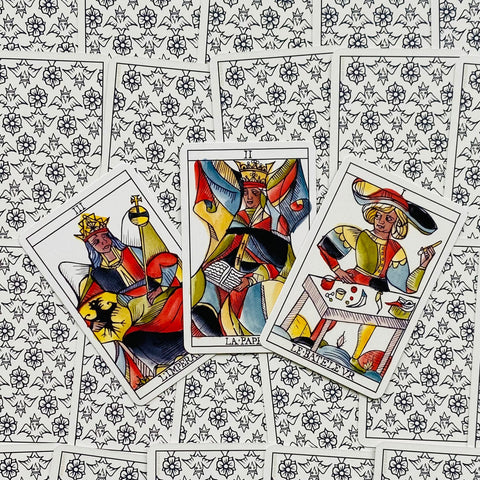 Playing Marseille Tarot Cards US Games Systems