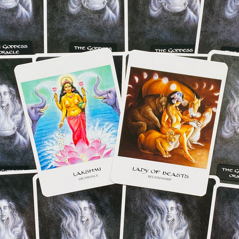 The Goddess Oracle cards and book set US Games Systems