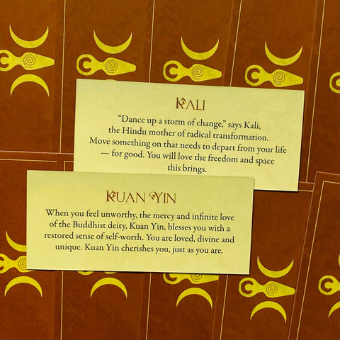 Blessed by the Goddess Cards Blue Angel
