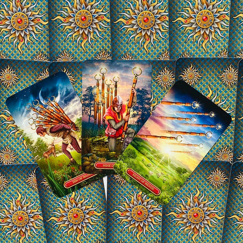 Gilded Tarot Royale cards and book set Llewellyn