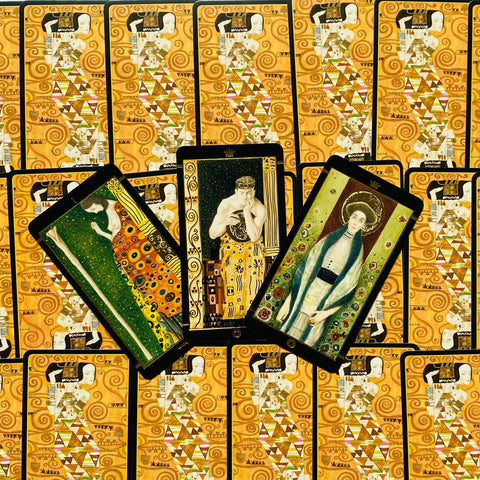 Klimt Tarot (Golden Mini Edition) Cards Lo Scarabeo