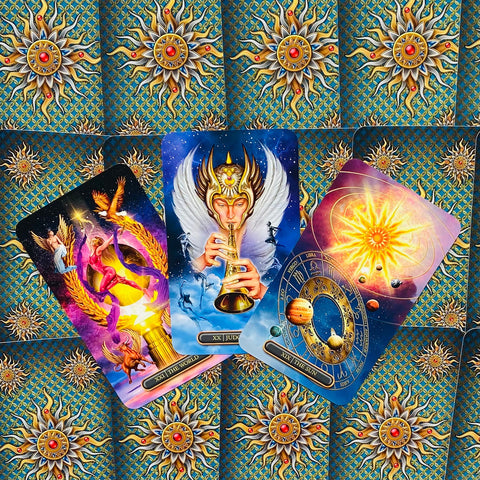 Gilded Tarot Royale cards and book set Llewellyn