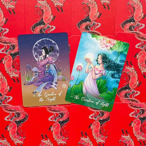 Foxfire The Kitsune Oracle cards Blue Angel