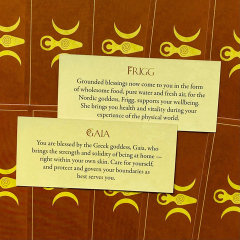Blessed by the Goddess Cards Blue Angel