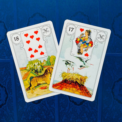 Lenormand Blue Owl Premium Edition Cards AGM