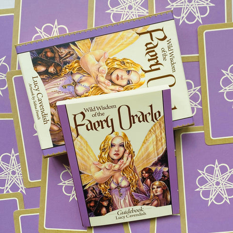 Wild Wisdom of the Faery Oracle cards Blue Angel