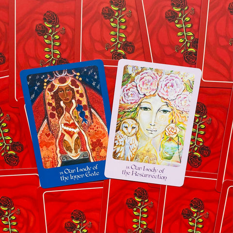 Mother Mary Oracle cards Blue Angel